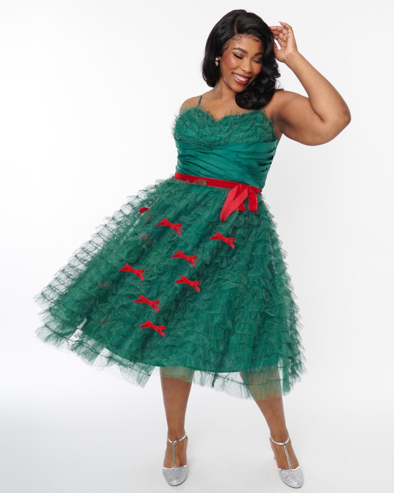Vintage emerald dress hot sale